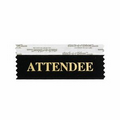 Attendee Award Ribbon w/ Gold Foil Imprint (4"x1 5/8")